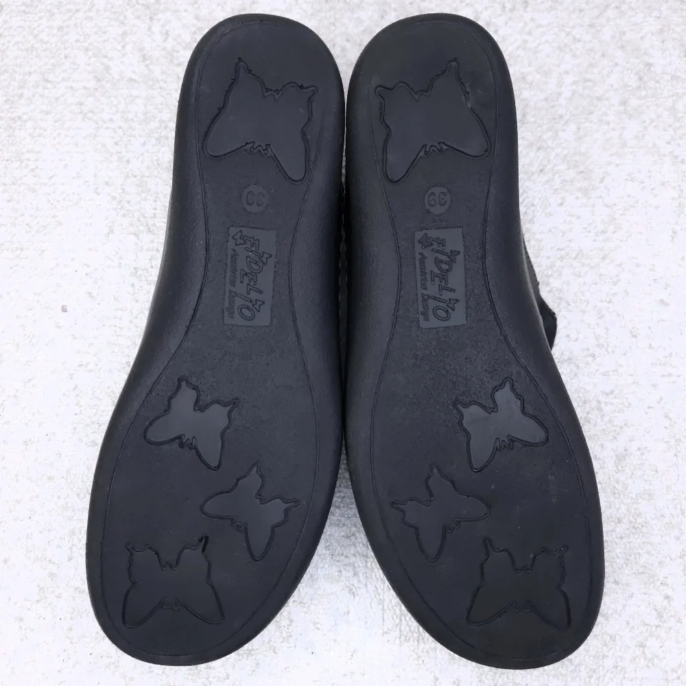 FIDELIO Hallux Fabia Slingback Sandals Black Strappy Orthotic Shoes